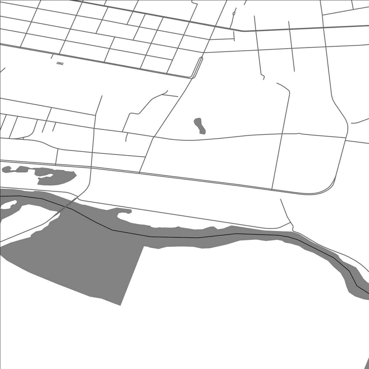 ROAD MAP OF JIAGEDAQI, CHINA BY MAPBAKES
