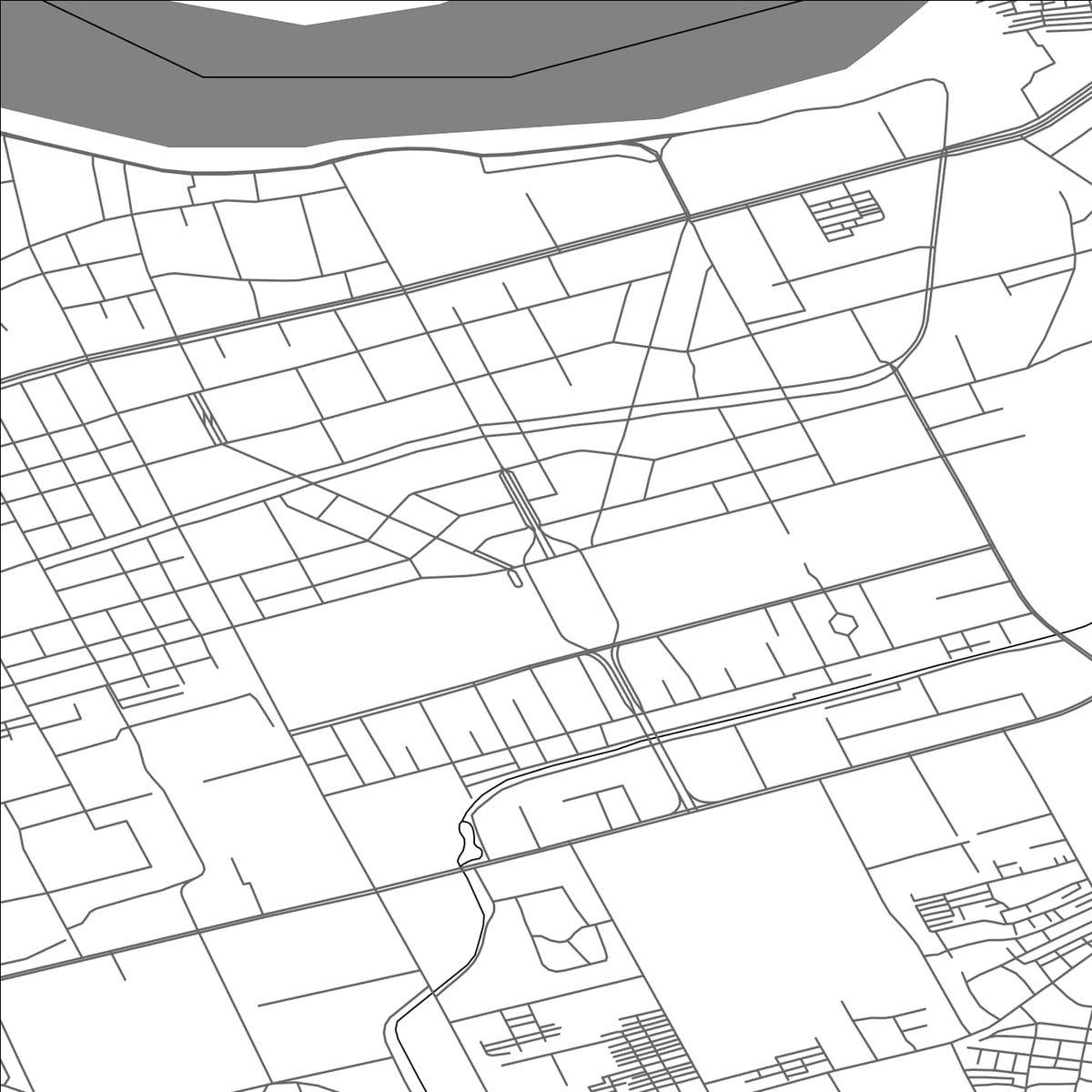 ROAD MAP OF JIAMUSI, CHINA BY MAPBAKES