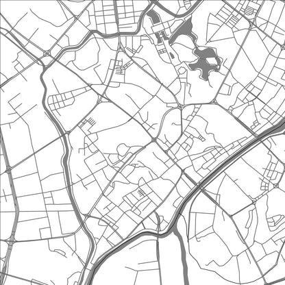 ROAD MAP OF JIANGMEN, CHINA BY MAPBAKES