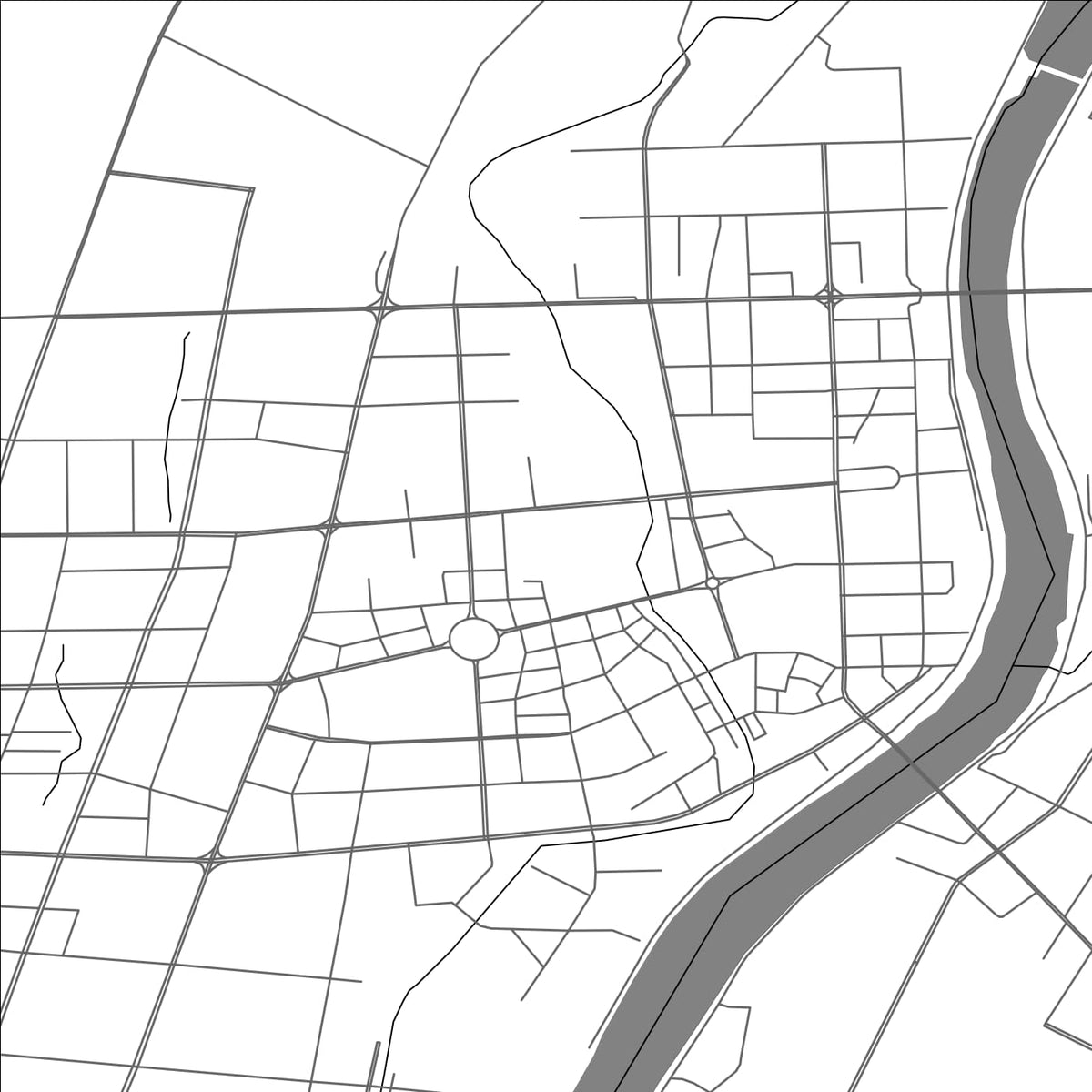 ROAD MAP OF JIANGYOU, CHINA BY MAPBAKES