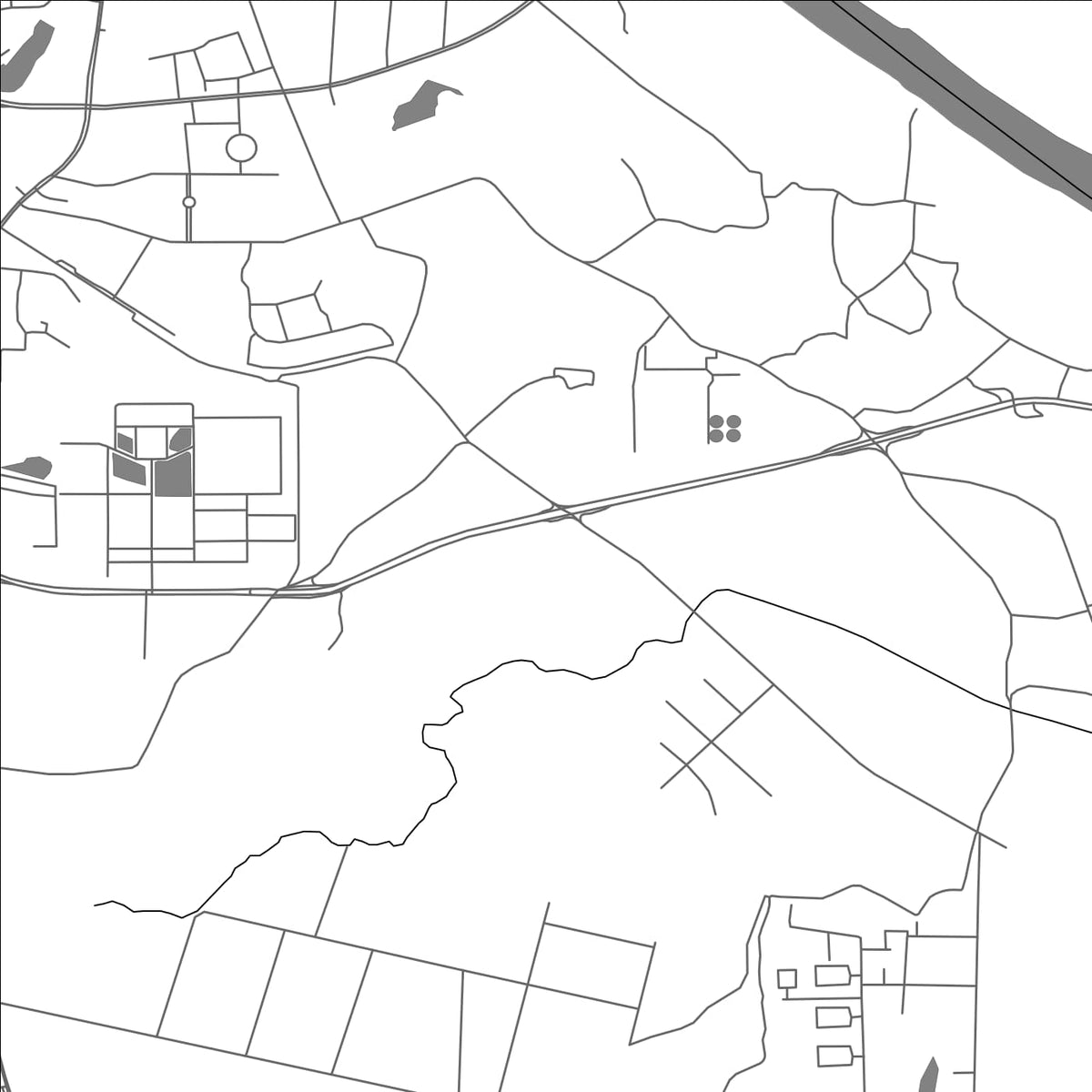 ROAD MAP OF JIETOU, CHINA BY MAPBAKES