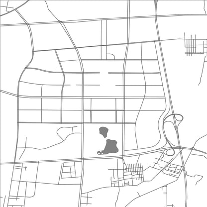 ROAD MAP OF JIMO, CHINA BY MAPBAKES