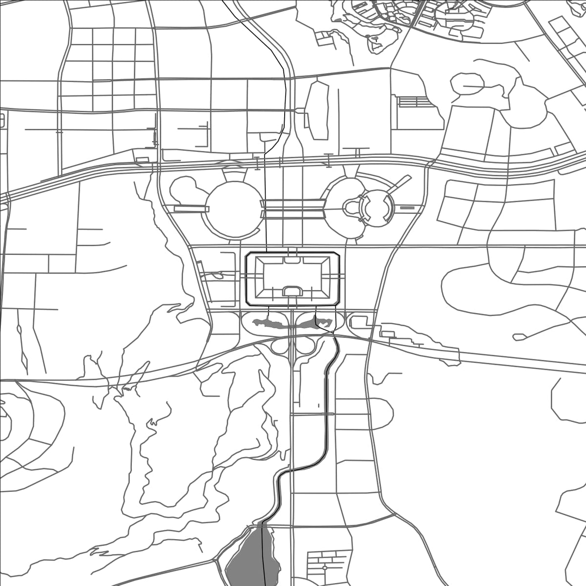 ROAD MAP OF JINAN, CHINA BY MAPBAKES