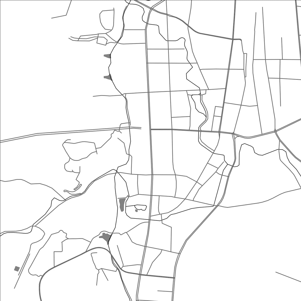 ROAD MAP OF JINGMEN, CHINA BY MAPBAKES