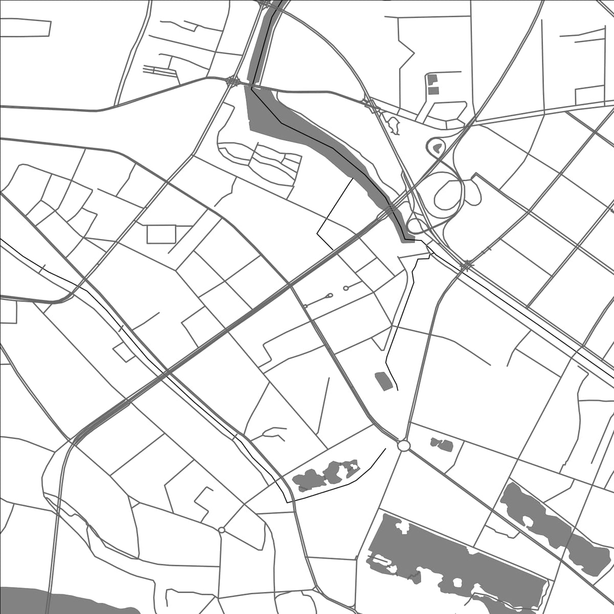 ROAD MAP OF JINGZHOU, CHINA BY MAPBAKES