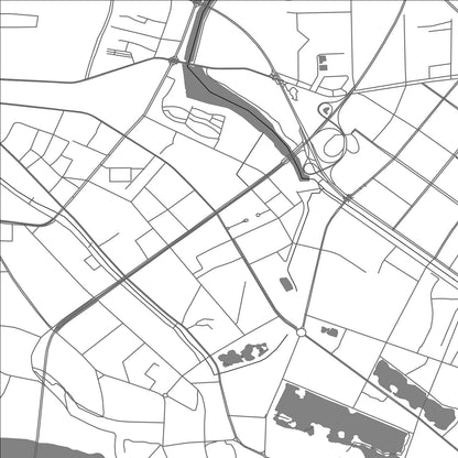 ROAD MAP OF JINGZHOU, CHINA BY MAPBAKES