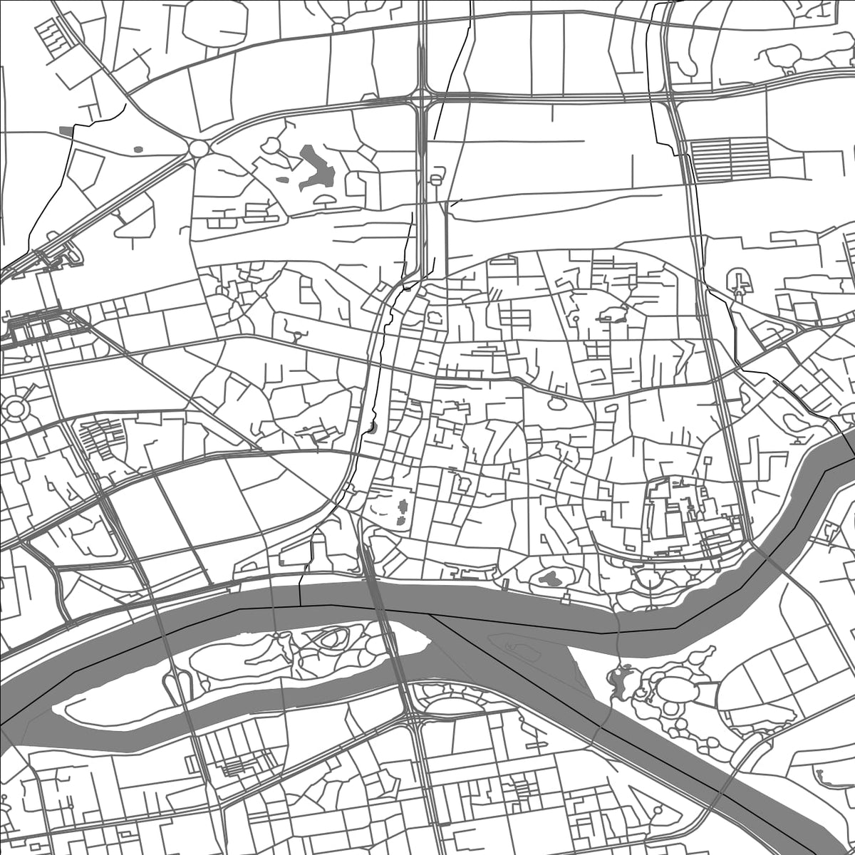 ROAD MAP OF JINHUA, CHINA BY MAPBAKES