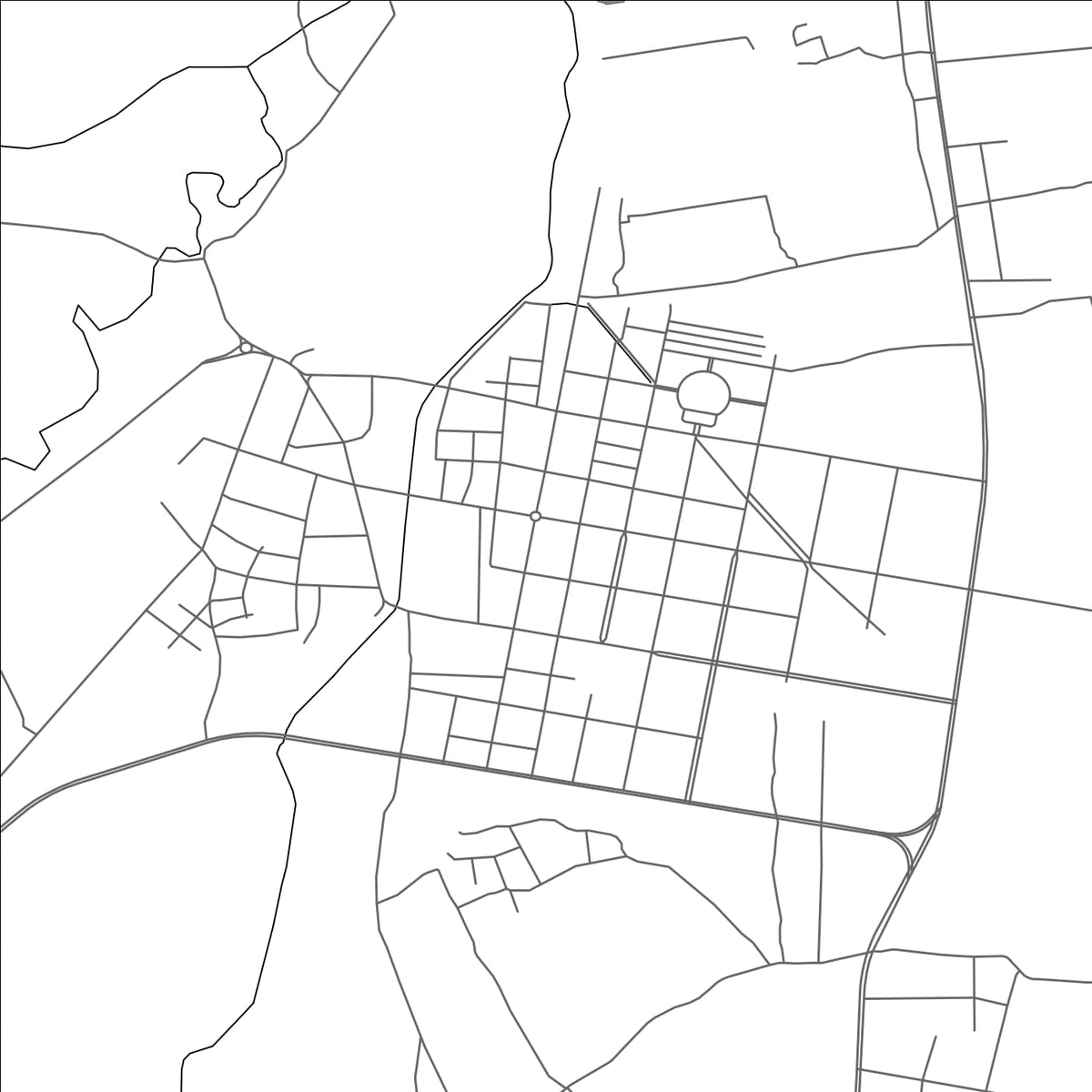 ROAD MAP OF JINNIU, CHINA BY MAPBAKES
