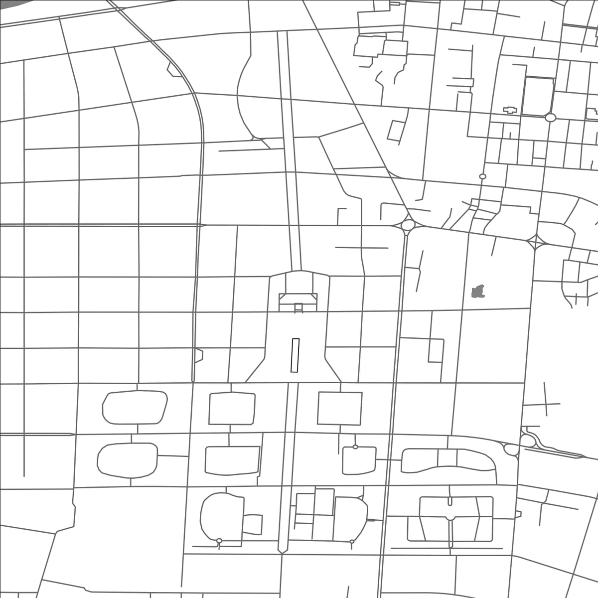 ROAD MAP OF JIUQUAN, CHINA BY MAPBAKES