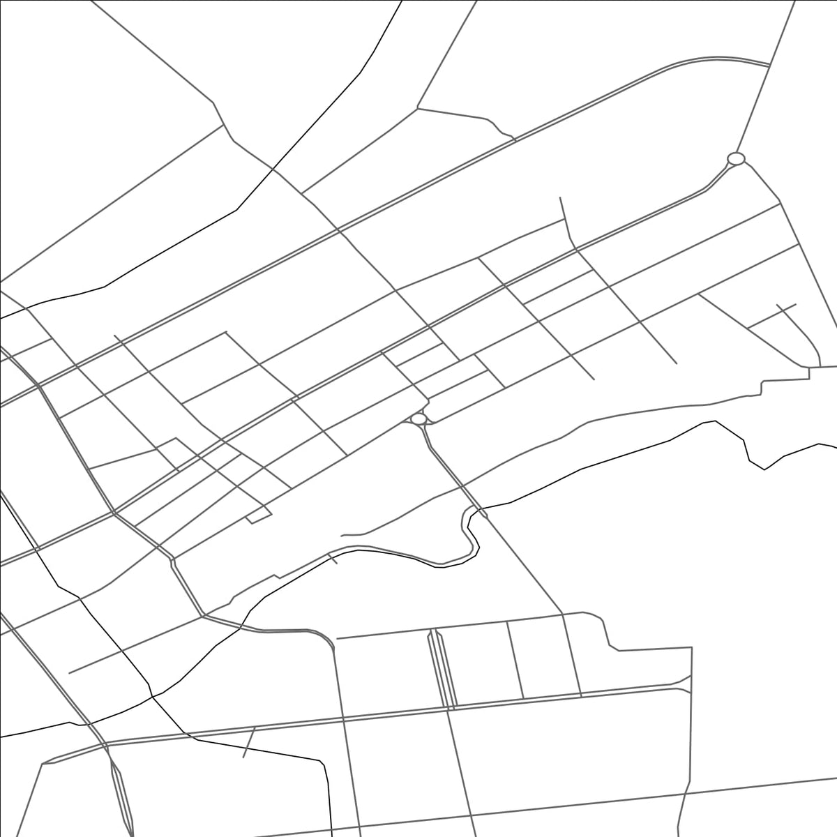 ROAD MAP OF JIUTAI, CHINA BY MAPBAKES