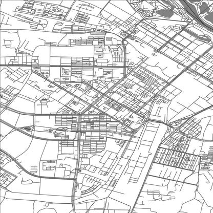 ROAD MAP OF JIXI, CHINA BY MAPBAKES