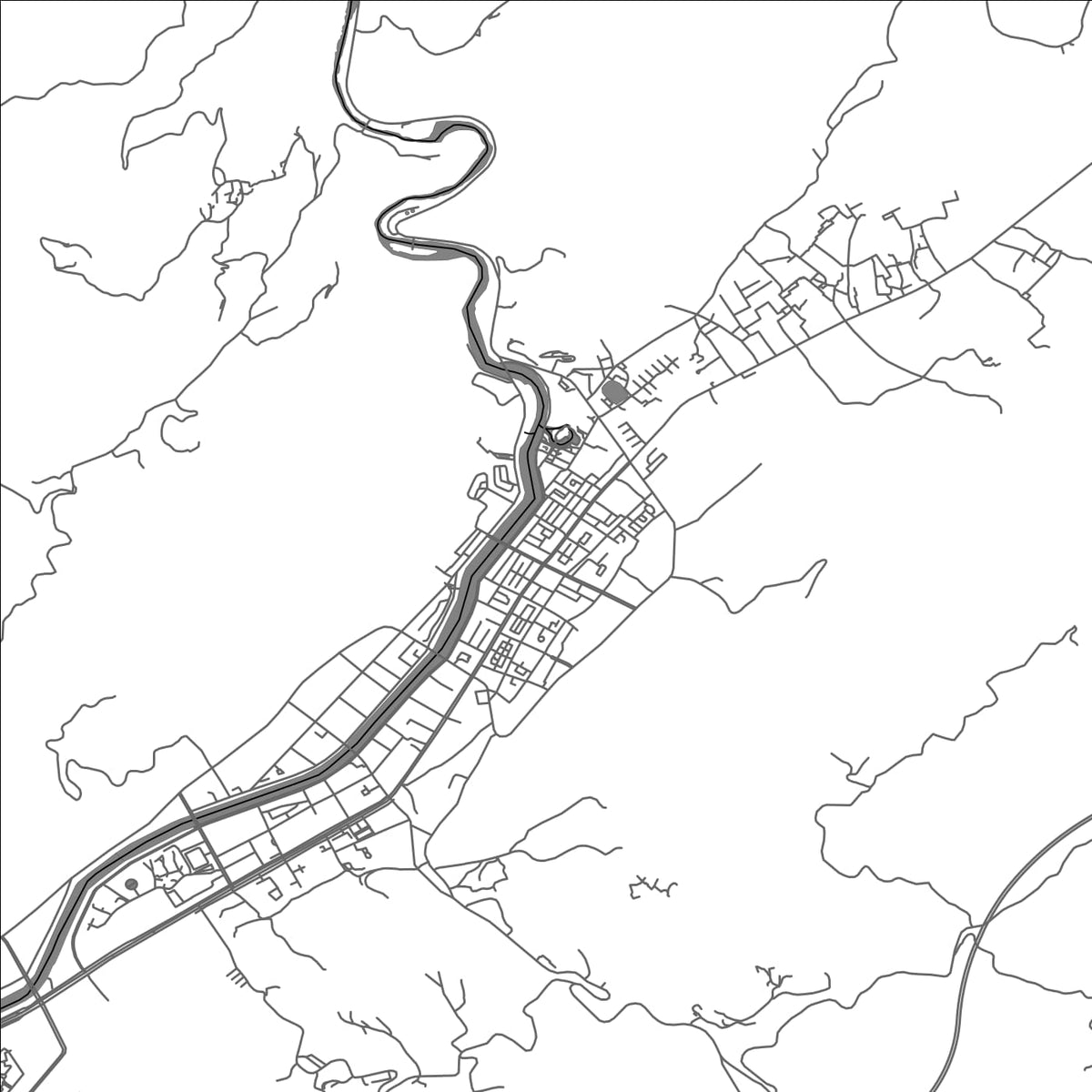 ROAD MAP OF JUNLIAN, CHINA BY MAPBAKES