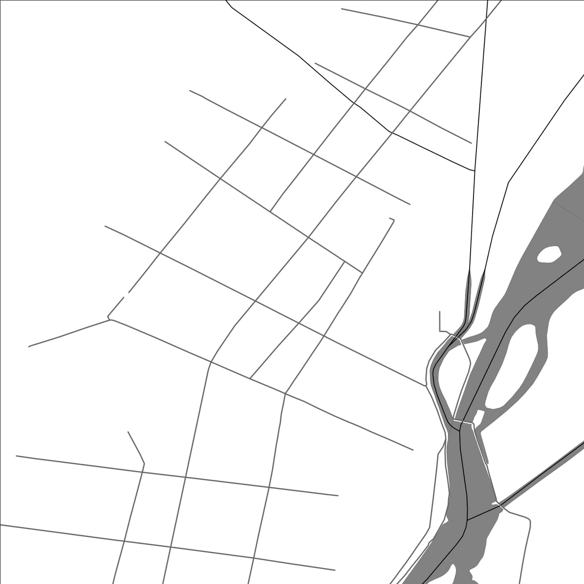 ROAD MAP OF KAQUN, CHINA BY MAPBAKES