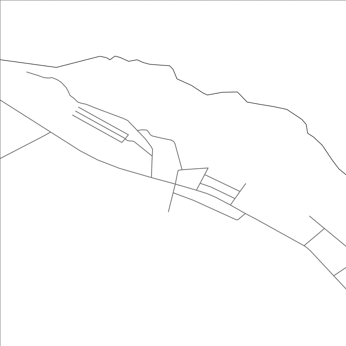 ROAD MAP OF KOKYAR, CHINA BY MAPBAKES