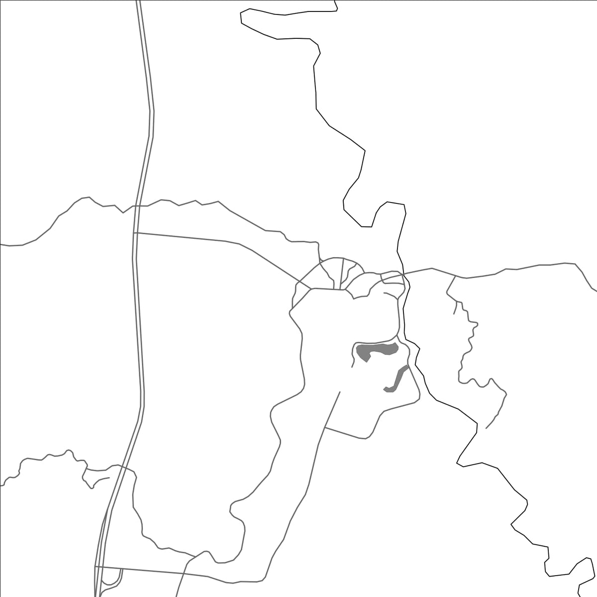 ROAD MAP OF KONGTAN, CHINA BY MAPBAKES