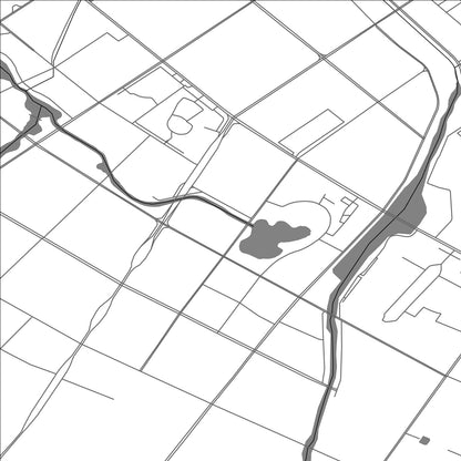 ROAD MAP OF KORLA, CHINA BY MAPBAKES