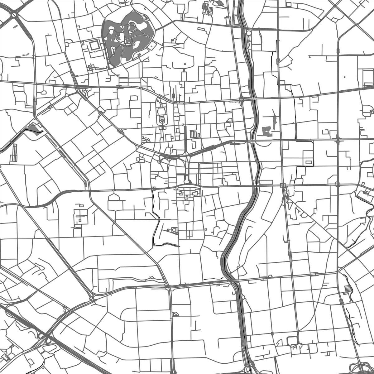 ROAD MAP OF KUNMING, CHINA BY MAPBAKES
