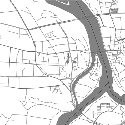 ROAD MAP OF LANXI, CHINA BY MAPBAKES