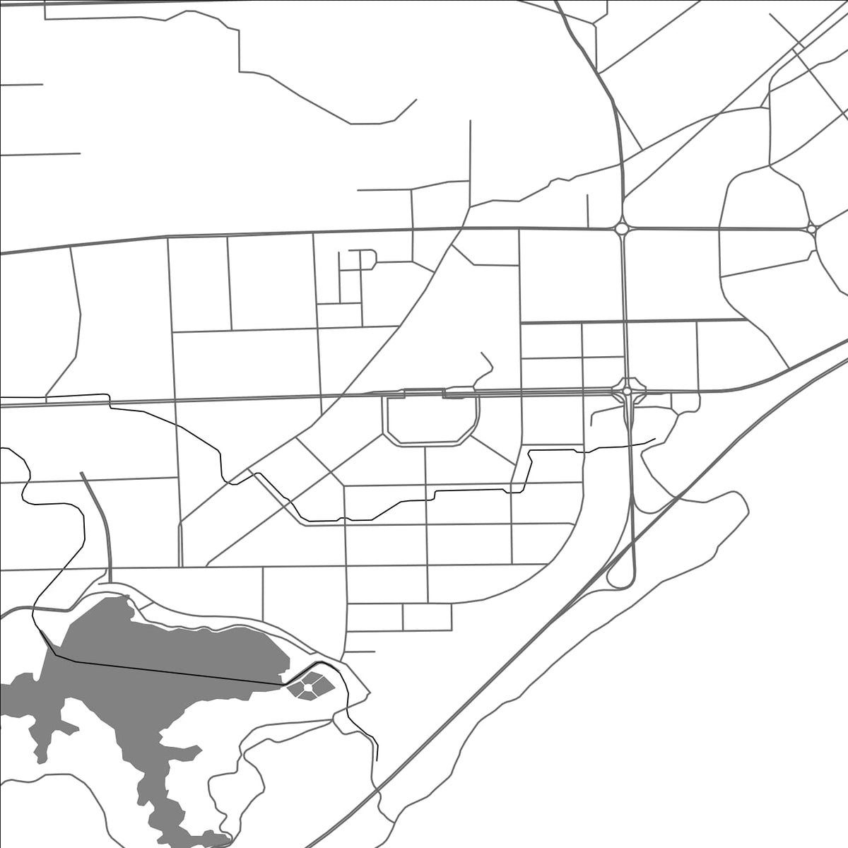 ROAD MAP OF LIANGPING, CHINA BY MAPBAKES