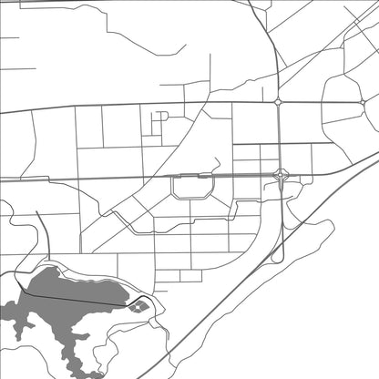 ROAD MAP OF LIANGPING, CHINA BY MAPBAKES
