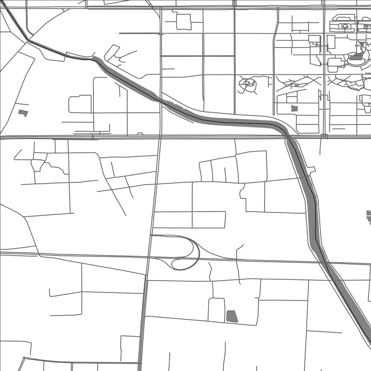 ROAD MAP OF LIANGXIANG, CHINA BY MAPBAKES