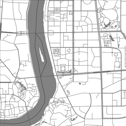 ROAD MAP OF LIUZHOU, CHINA BY MAPBAKES
