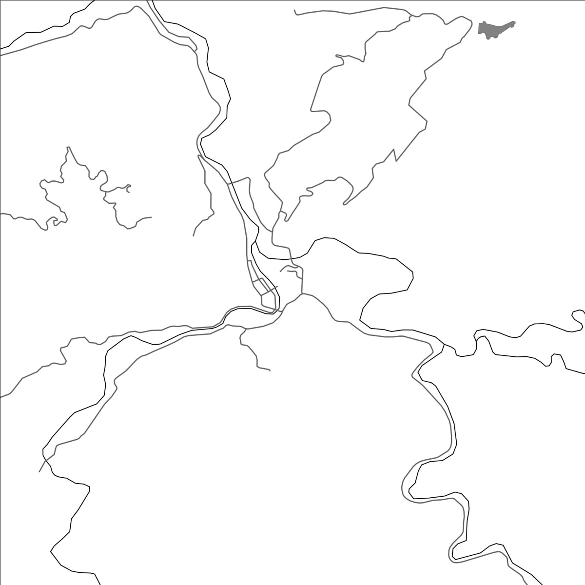 ROAD MAP OF LONGHUA, CHINA BY MAPBAKES