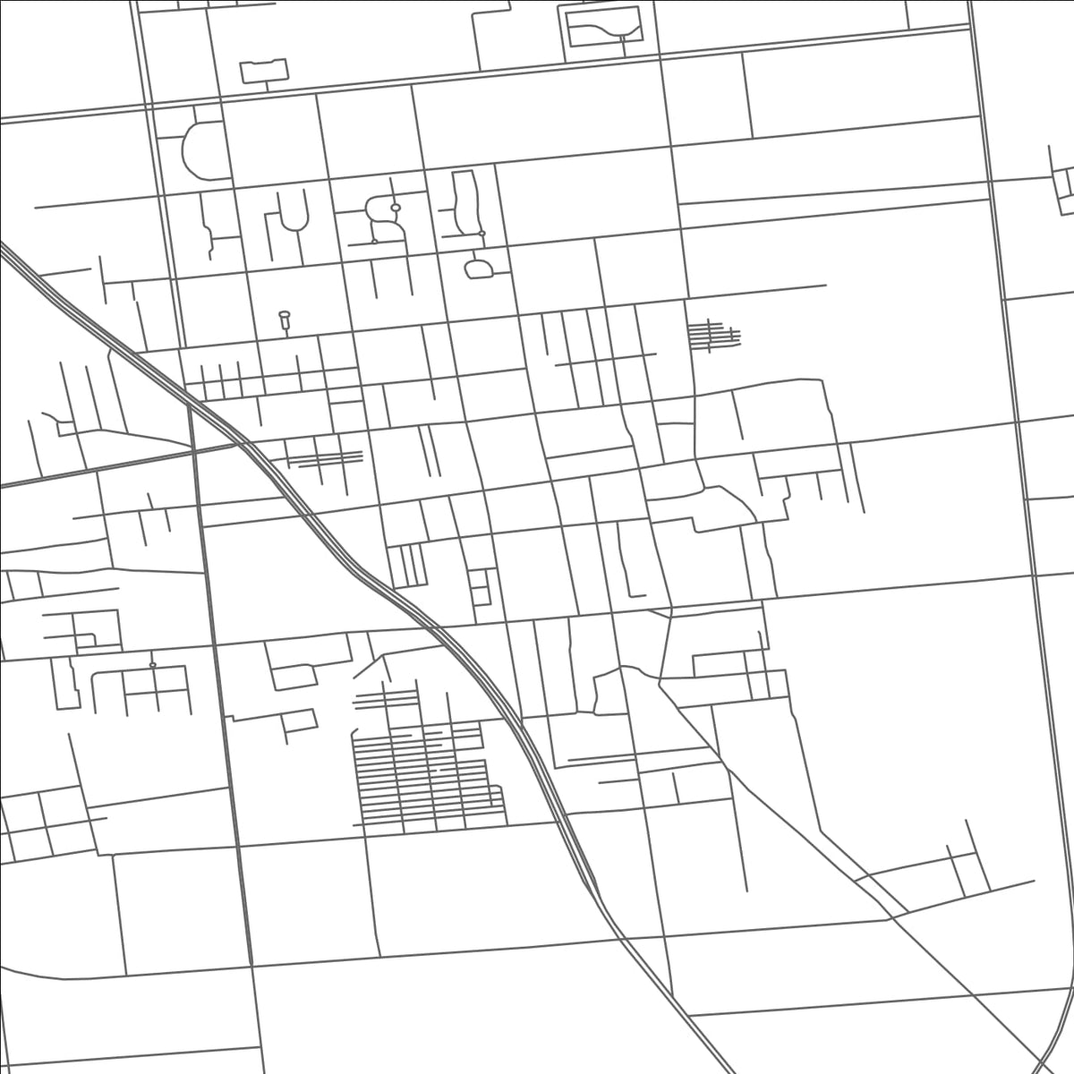 ROAD MAP OF LUANCHENG, CHINA BY MAPBAKES