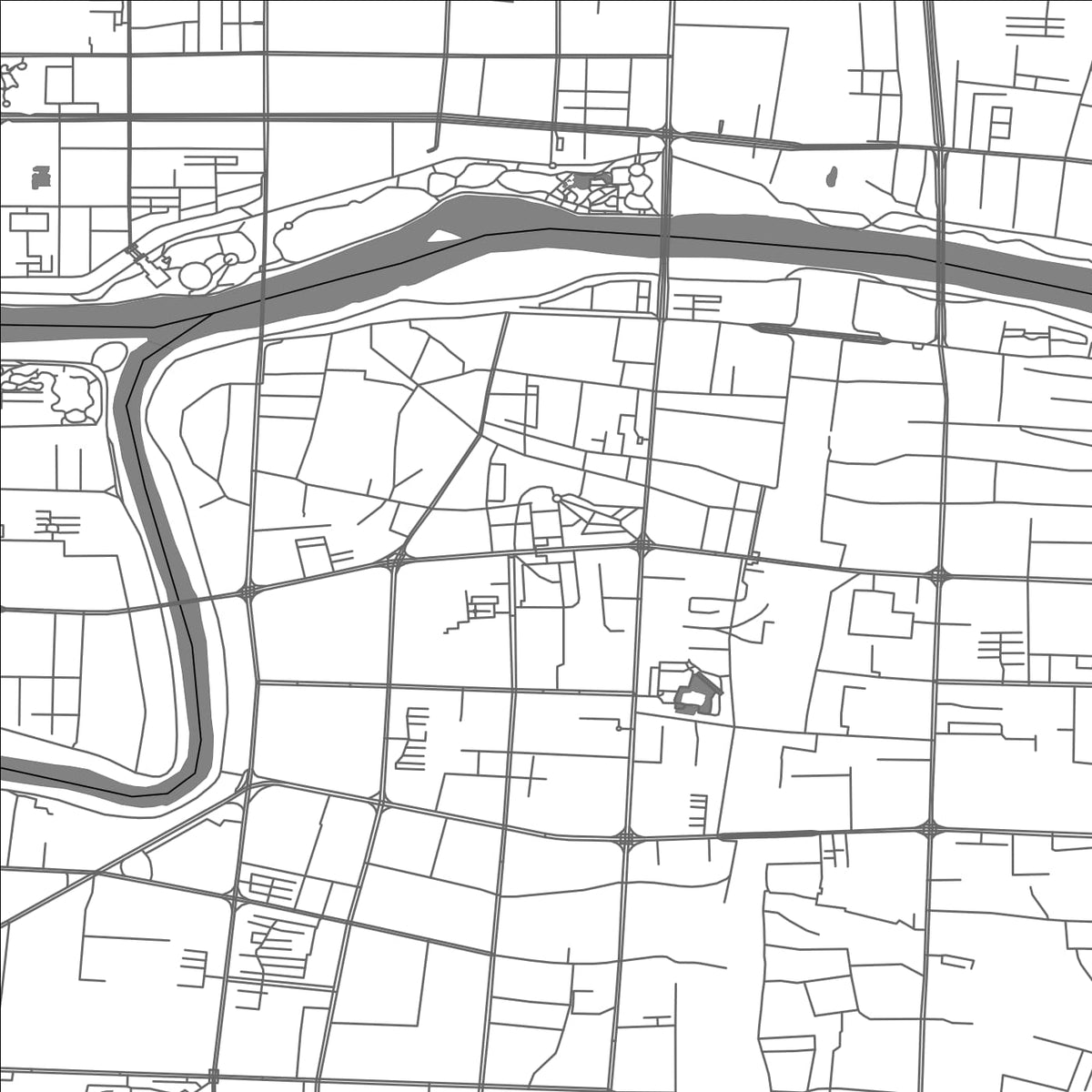 ROAD MAP OF LUOHE, CHINA BY MAPBAKES