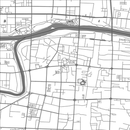 ROAD MAP OF LUOHE, CHINA BY MAPBAKES