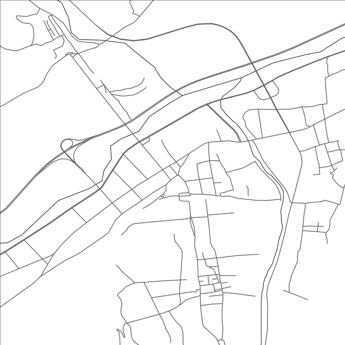 ROAD MAP OF LUOMEN, CHINA BY MAPBAKES