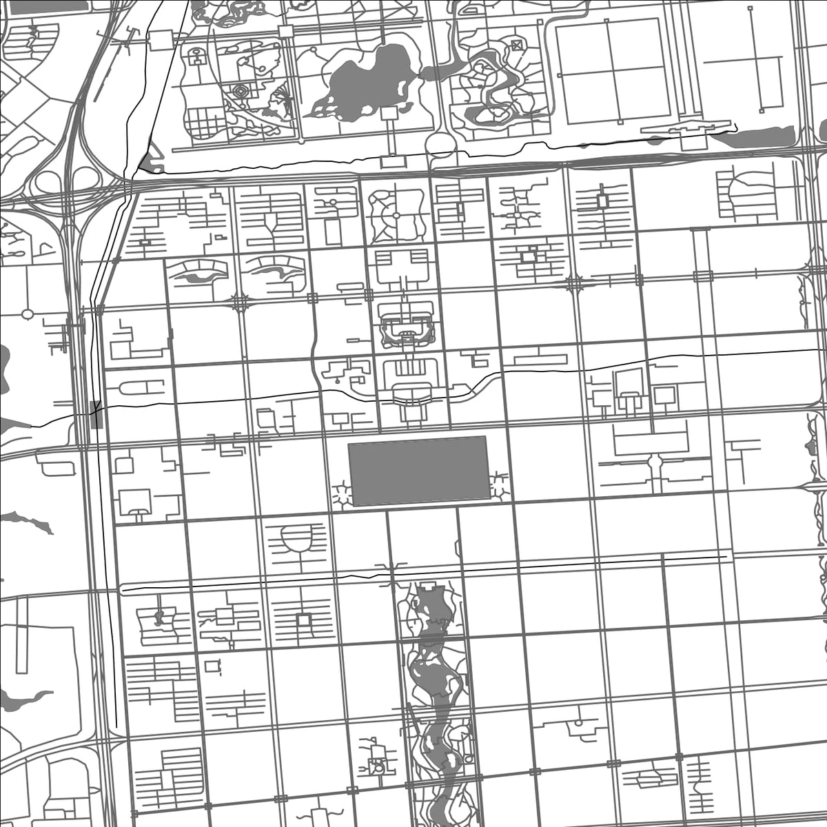 ROAD MAP OF LUOYANG, CHINA BY MAPBAKES