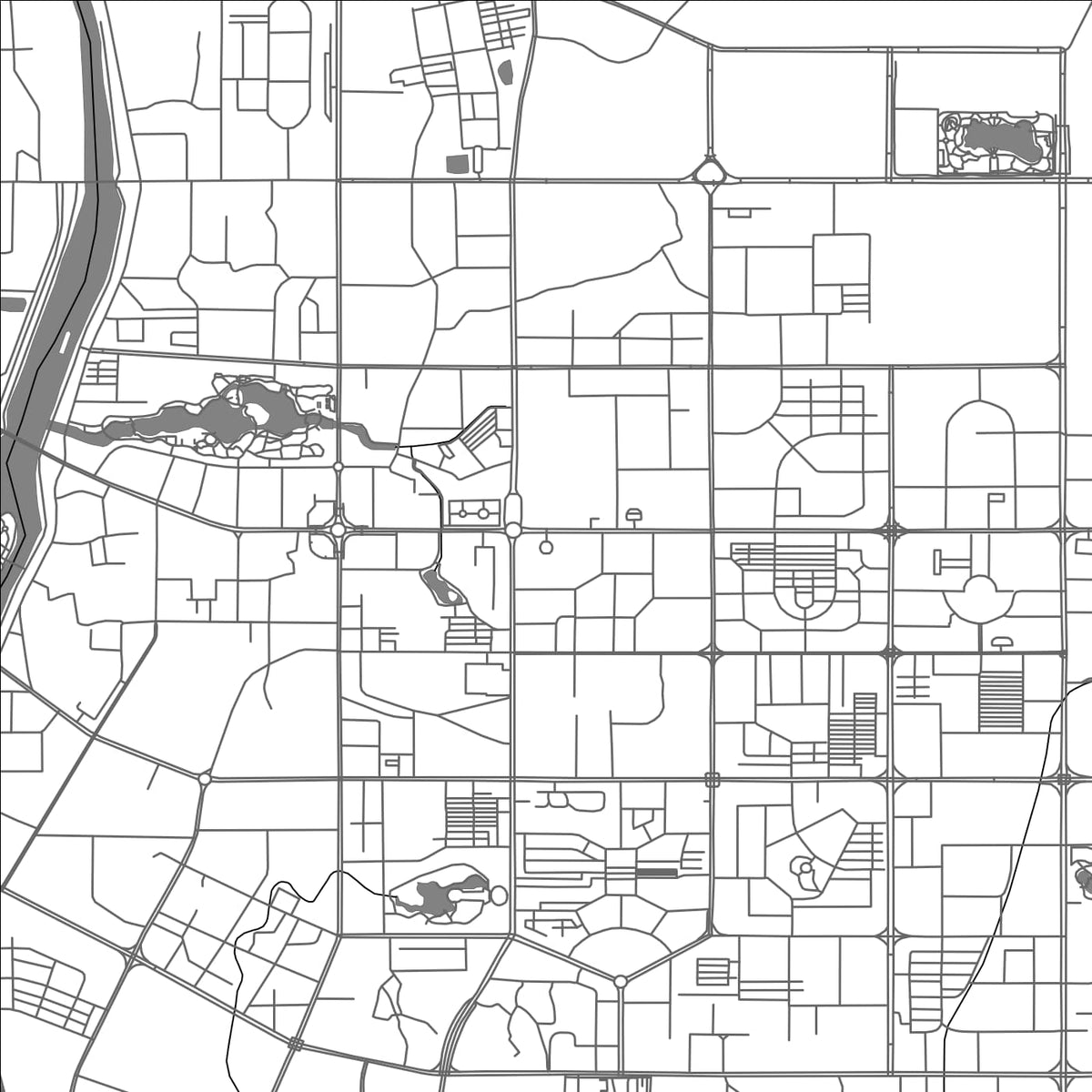 ROAD MAP OF MAOMING, CHINA BY MAPBAKES