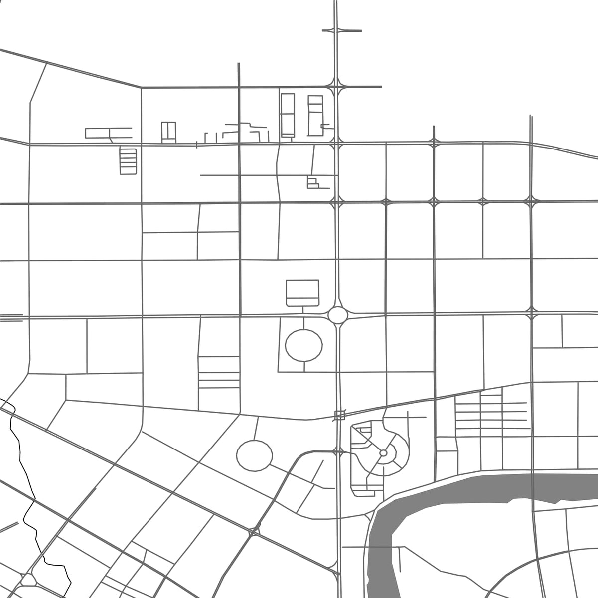 ROAD MAP OF MEISHAN, CHINA BY MAPBAKES