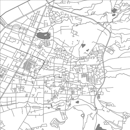 ROAD MAP OF MENGHUAN, CHINA BY MAPBAKES