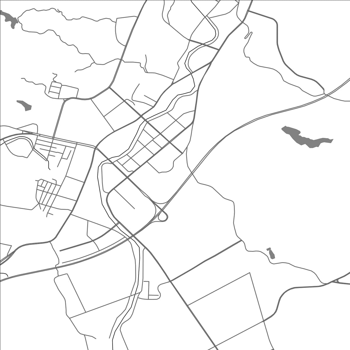 ROAD MAP OF MINGSHAN, CHINA BY MAPBAKES