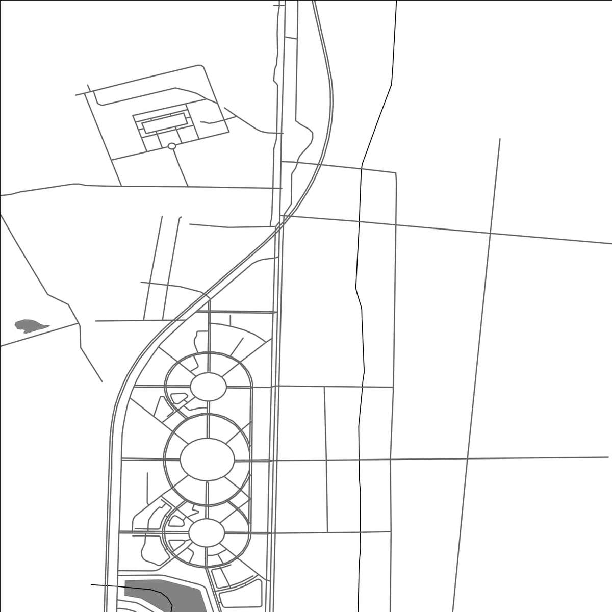 ROAD MAP OF MINNING, CHINA BY MAPBAKES