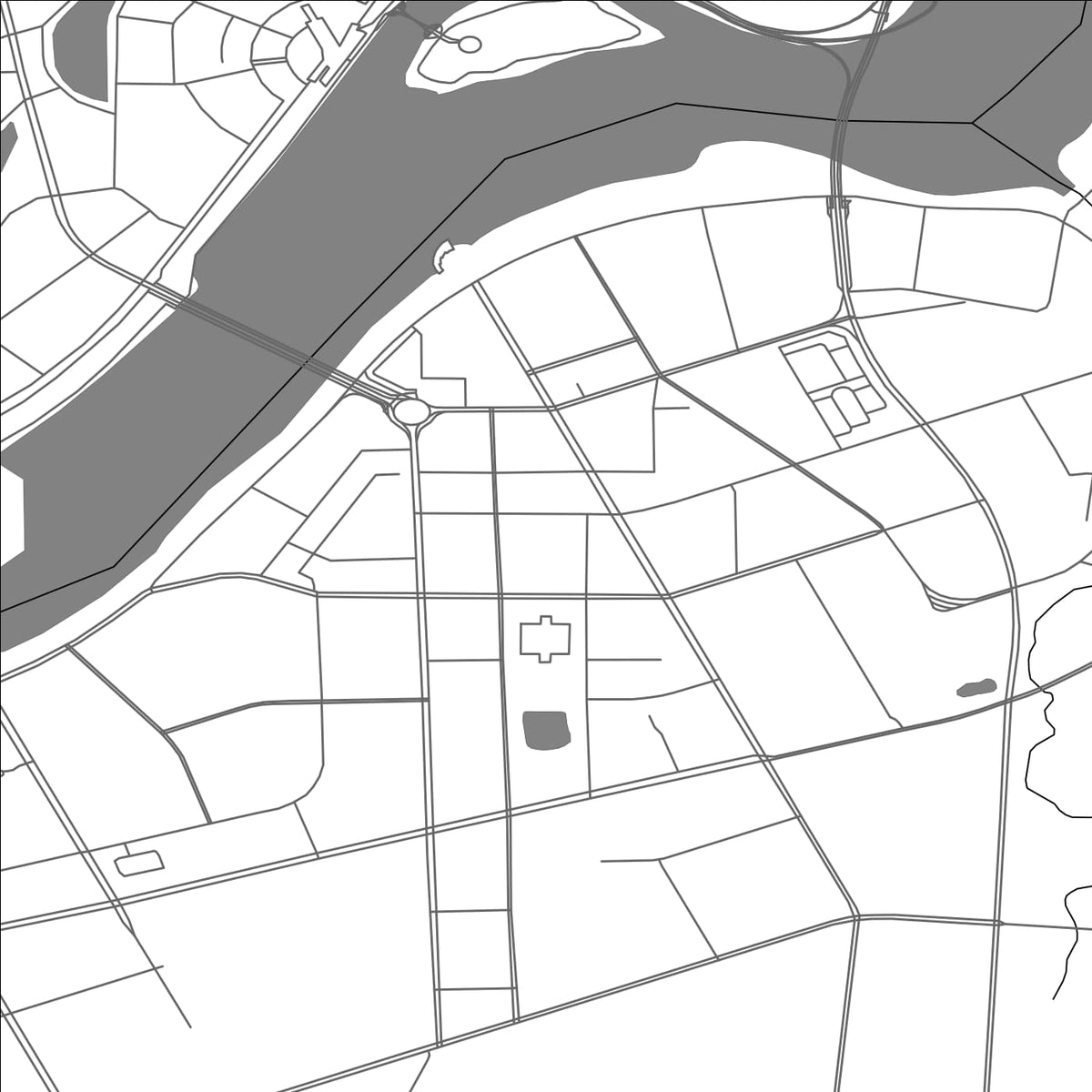 ROAD MAP OF MUDANJIANG, CHINA BY MAPBAKES
