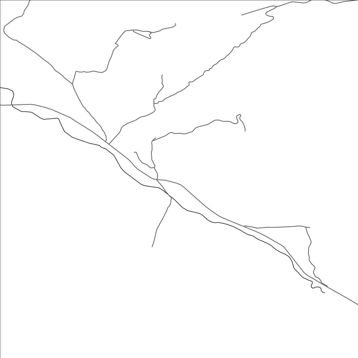 ROAD MAP OF MUHE, CHINA BY MAPBAKES