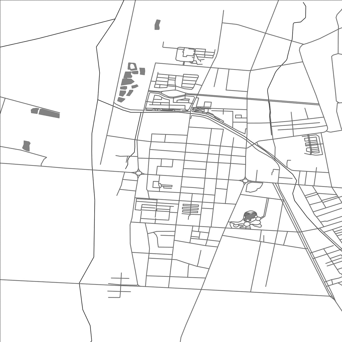 ROAD MAP OF MULING, CHINA BY MAPBAKES