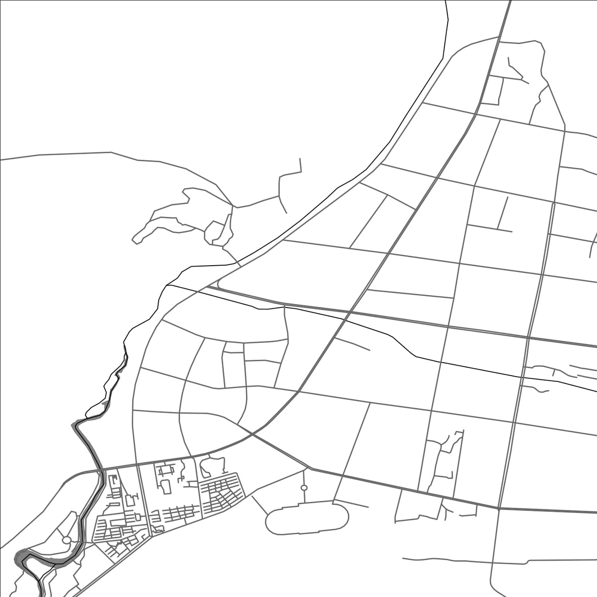 ROAD MAP OF NAGQU, CHINA BY MAPBAKES