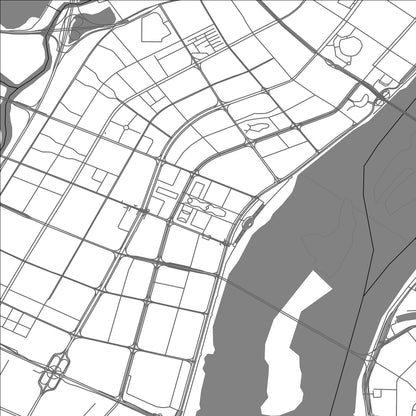 ROAD MAP OF NANCHANG, CHINA BY MAPBAKES
