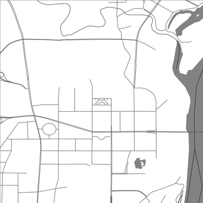 ROAD MAP OF NANCHONG, CHINA BY MAPBAKES