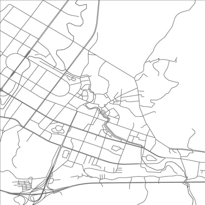 ROAD MAP OF NANCHUAN, CHINA BY MAPBAKES