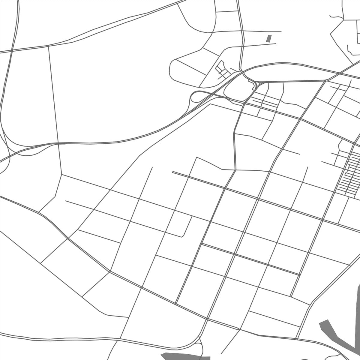 ROAD MAP OF NANHU, CHINA BY MAPBAKES