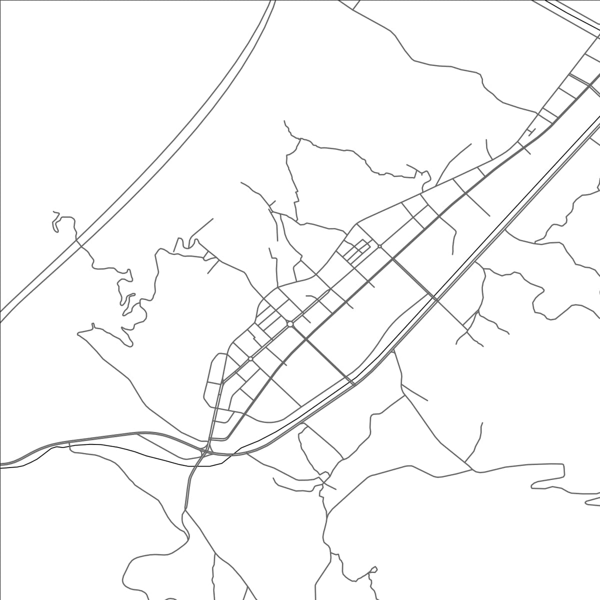 ROAD MAP OF NANJIAN, CHINA BY MAPBAKES