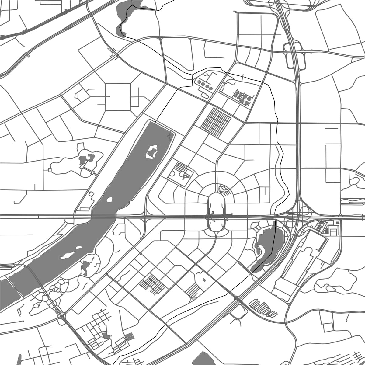 ROAD MAP OF NANNING, CHINA BY MAPBAKES