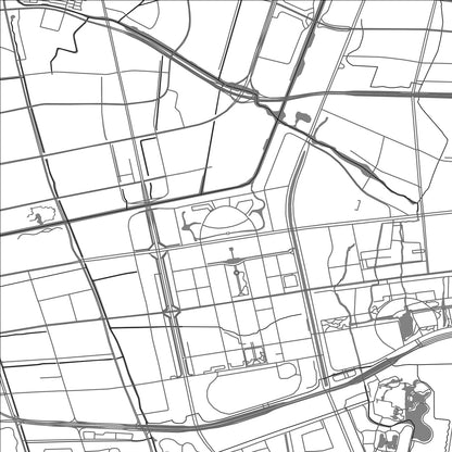 ROAD MAP OF NANTONG, CHINA BY MAPBAKES