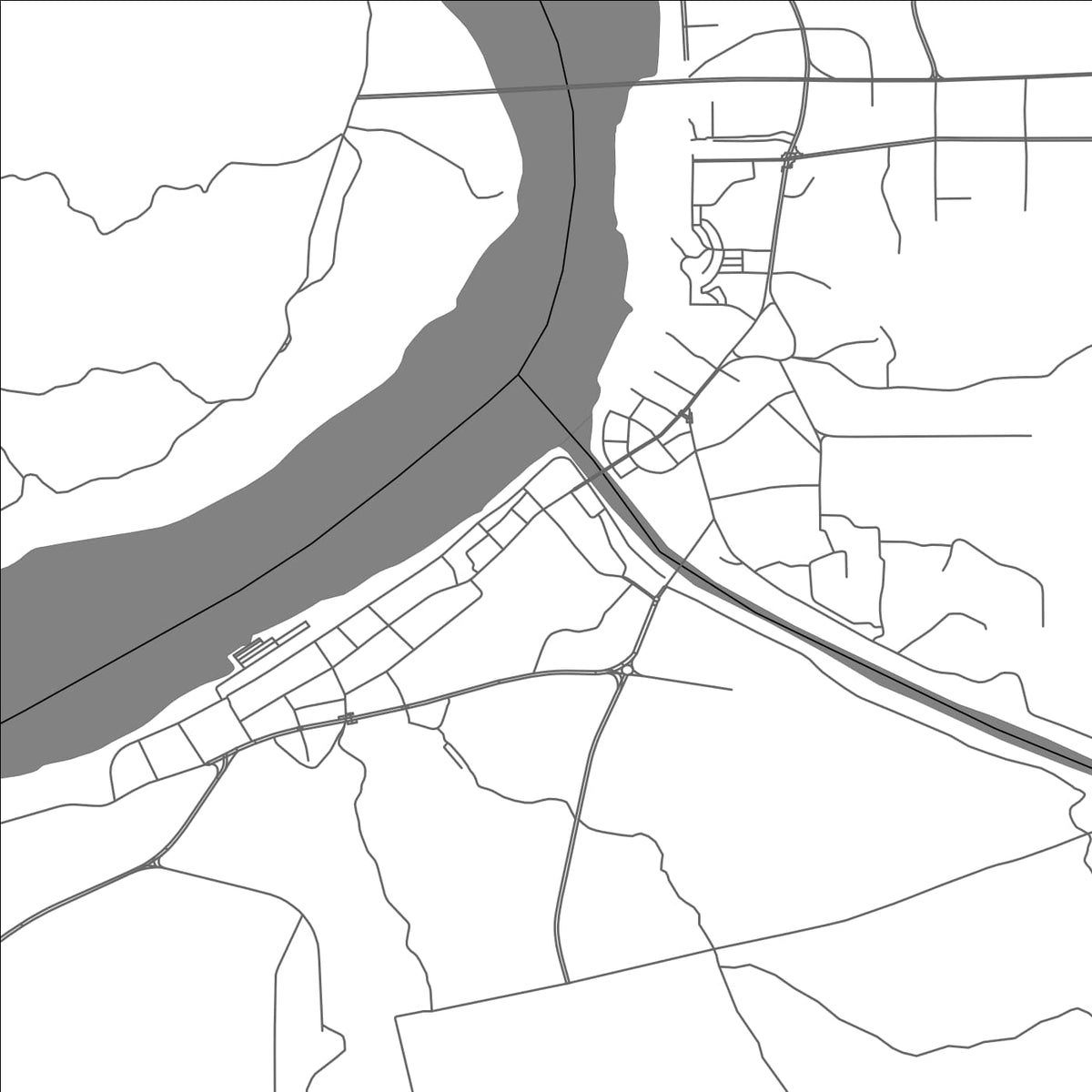 ROAD MAP OF NAXI, CHINA BY MAPBAKES