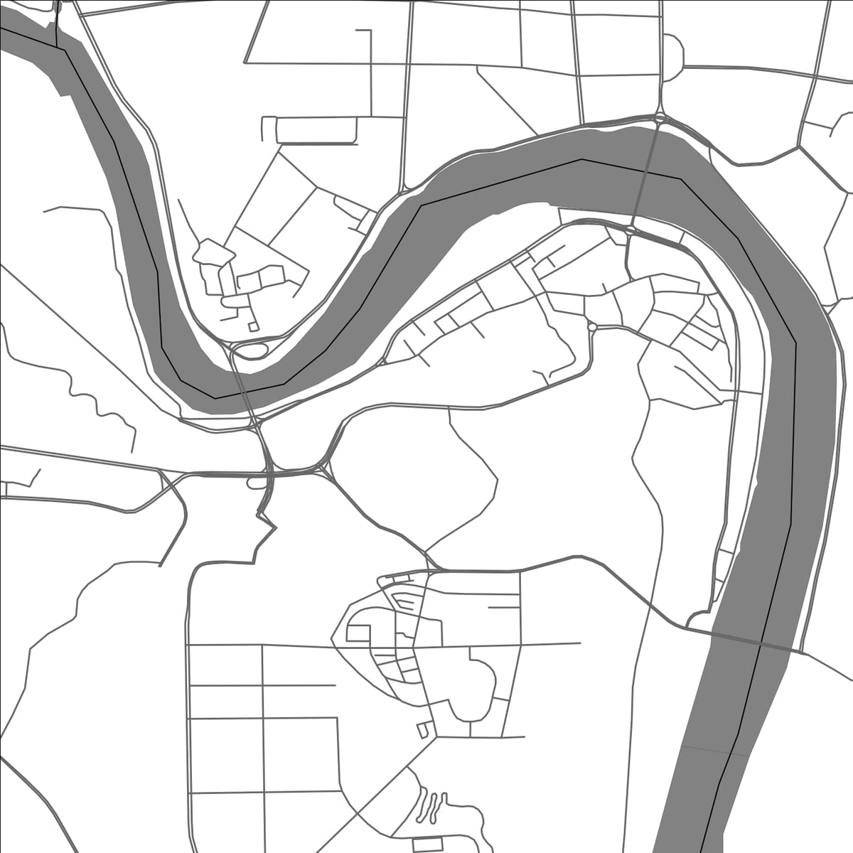 ROAD MAP OF NEIJIANG, CHINA BY MAPBAKES